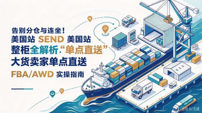 告别分仓与连坐！美国站SEND整柜全解析：大货卖家单点直送FBA/AWD实操指南